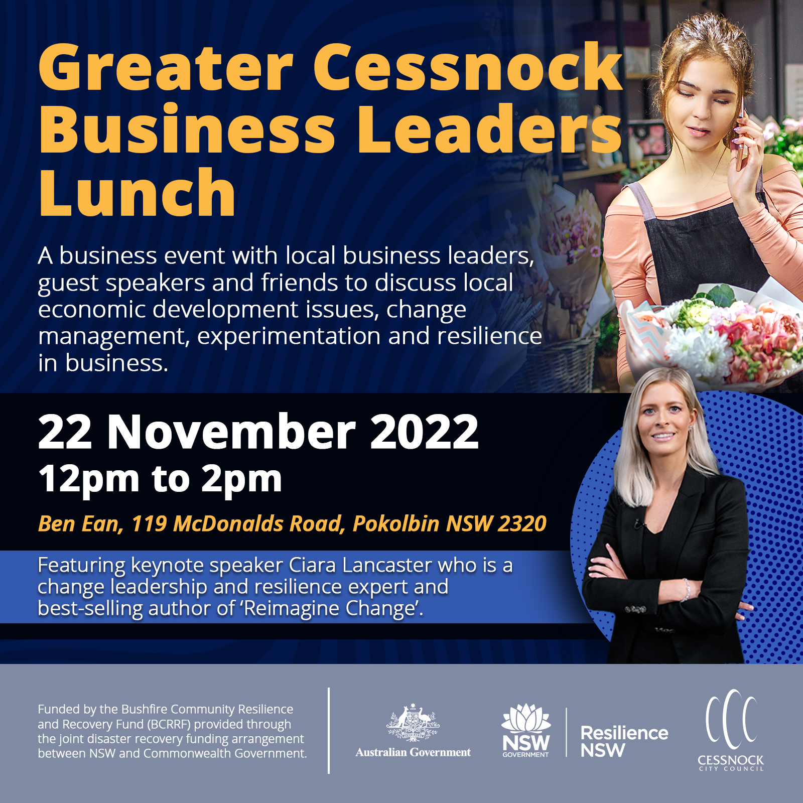Reater Cessnock Business Leaders Lunch 22 November 2022
